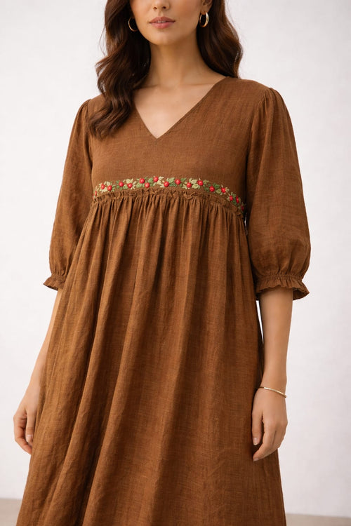 Athivas Handwork Mulchanderi Frock