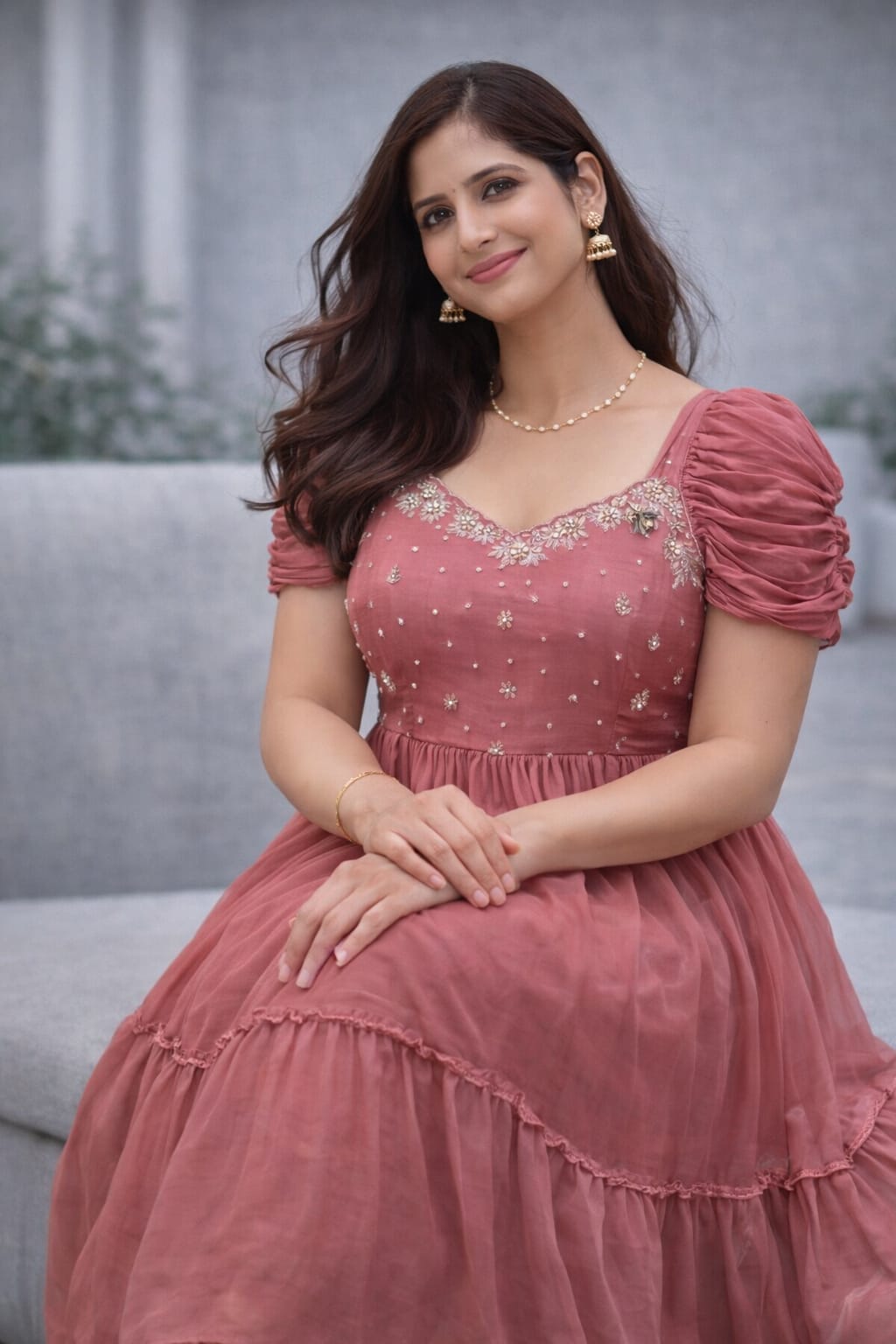 Puff Sleeve party frock