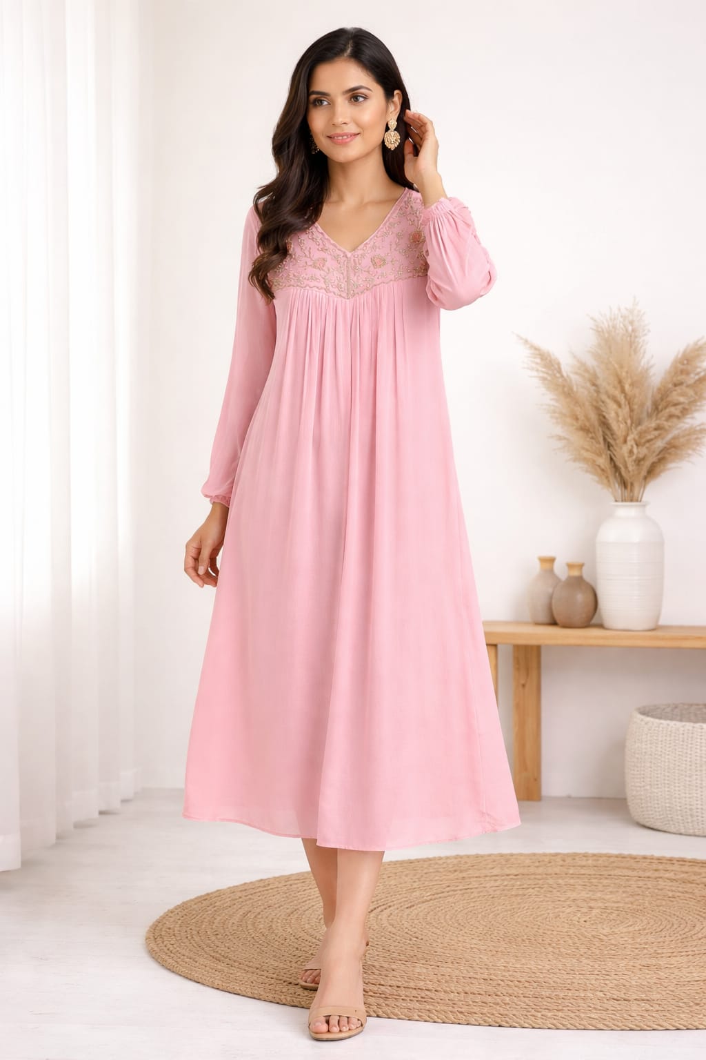 chinnon full hands party frock