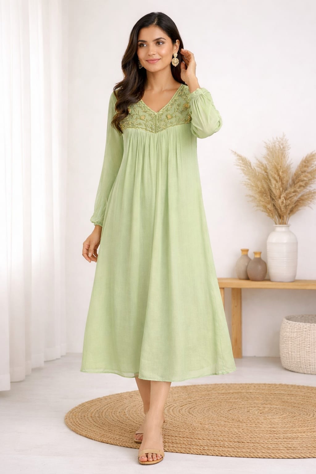 chinnon full hands party frock